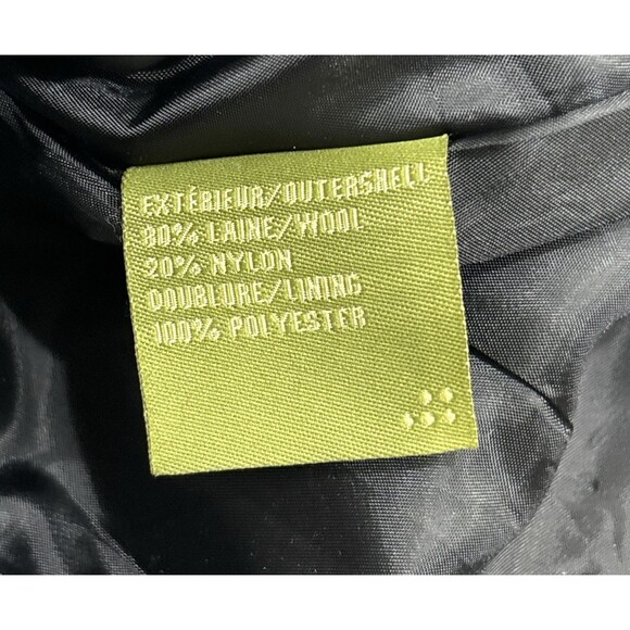 Soia & Kyo Coat Womens Large Black White Wool Blend Houndstooth Jacket - Picture 12 of 14